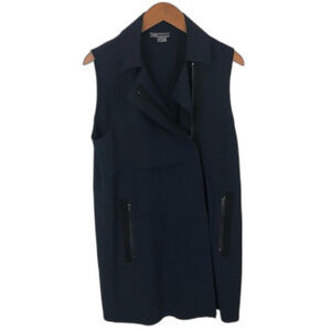 Vince Navy Sleeveless Trench Coat Jacket Size Small